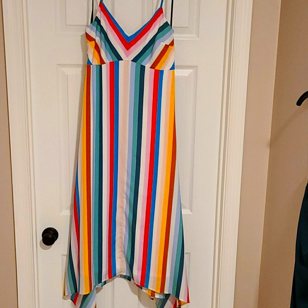 NWT Vibrant, Striped Maxi Dress